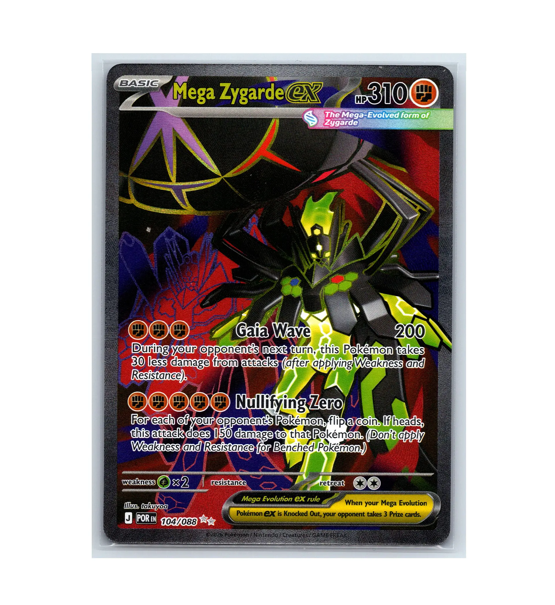 Mega Zygarde ex #104 INGLES 1