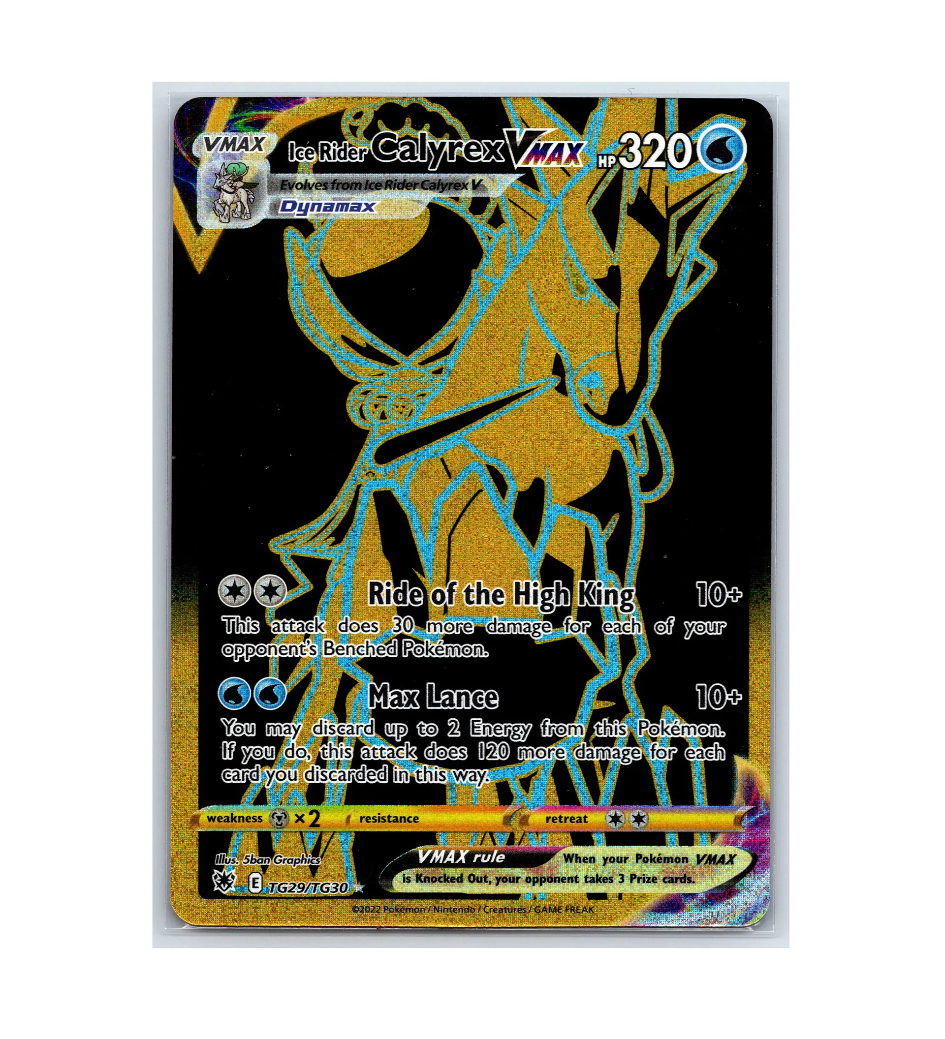 Ice Rider Calyrex VMAX #TG29 INGLES 1