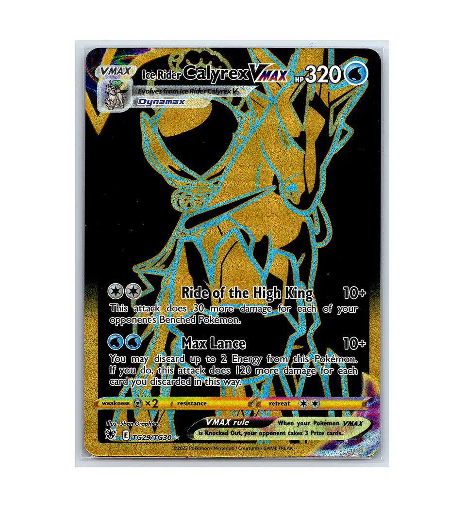 Ice Rider Calyrex VMAX #TG29 INGLES 1