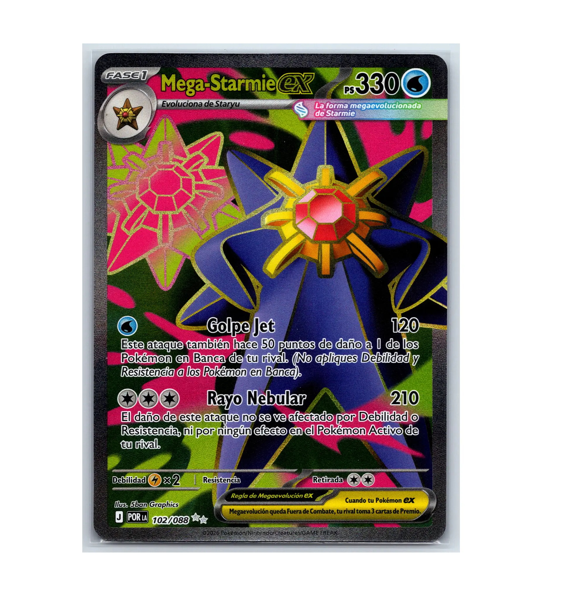 Mega Starmie ex #102 ESPAÑOL 1