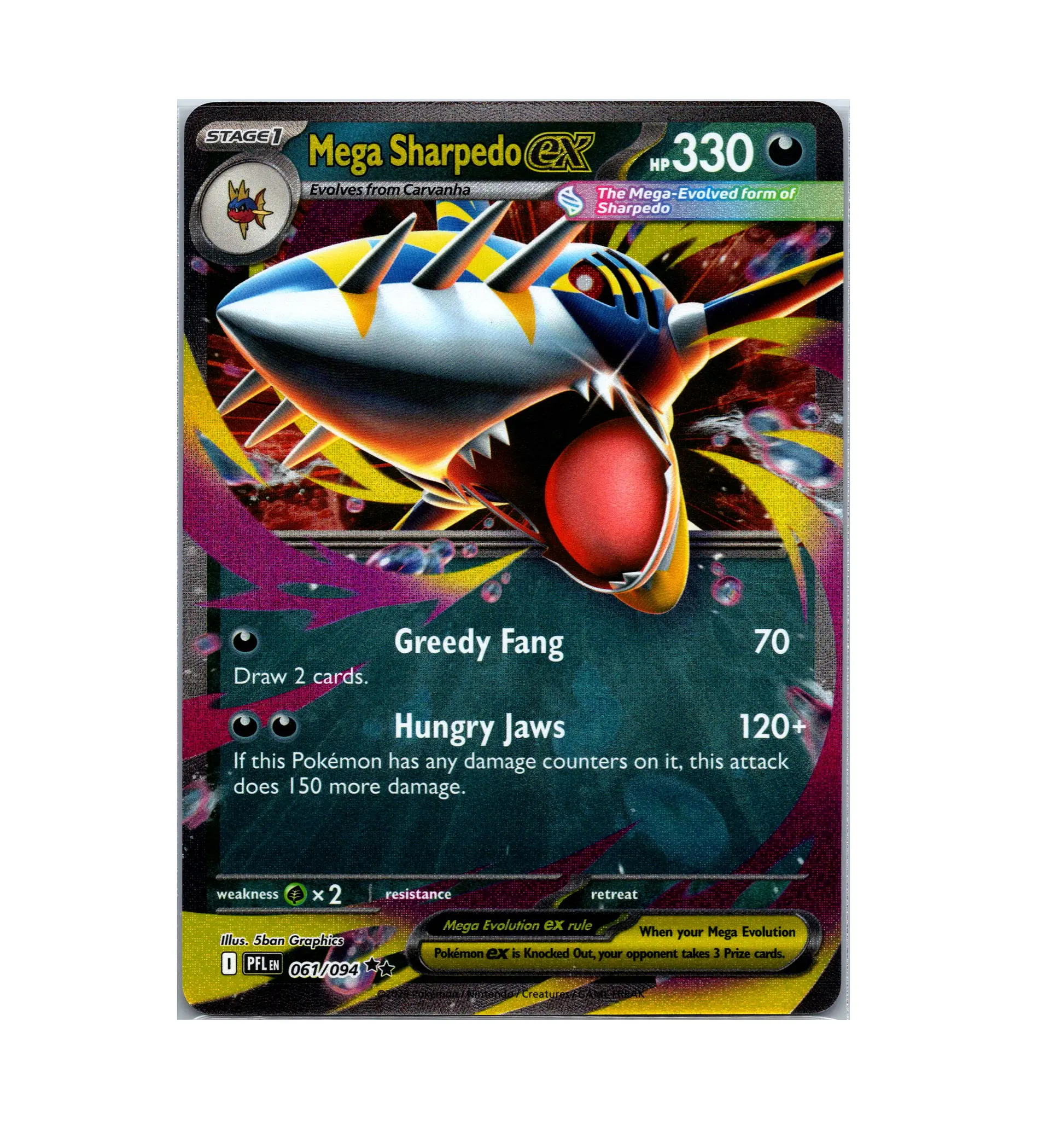 Mega Sharpedo ex #61  2