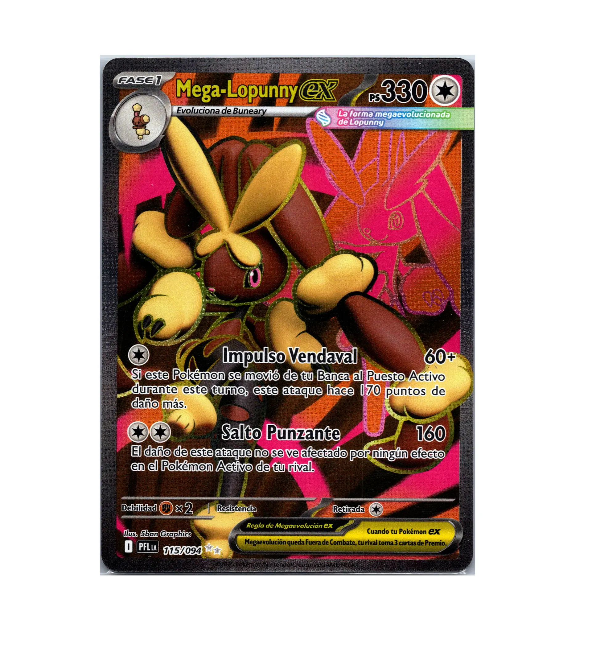 Mega Lopunny ex #115 1