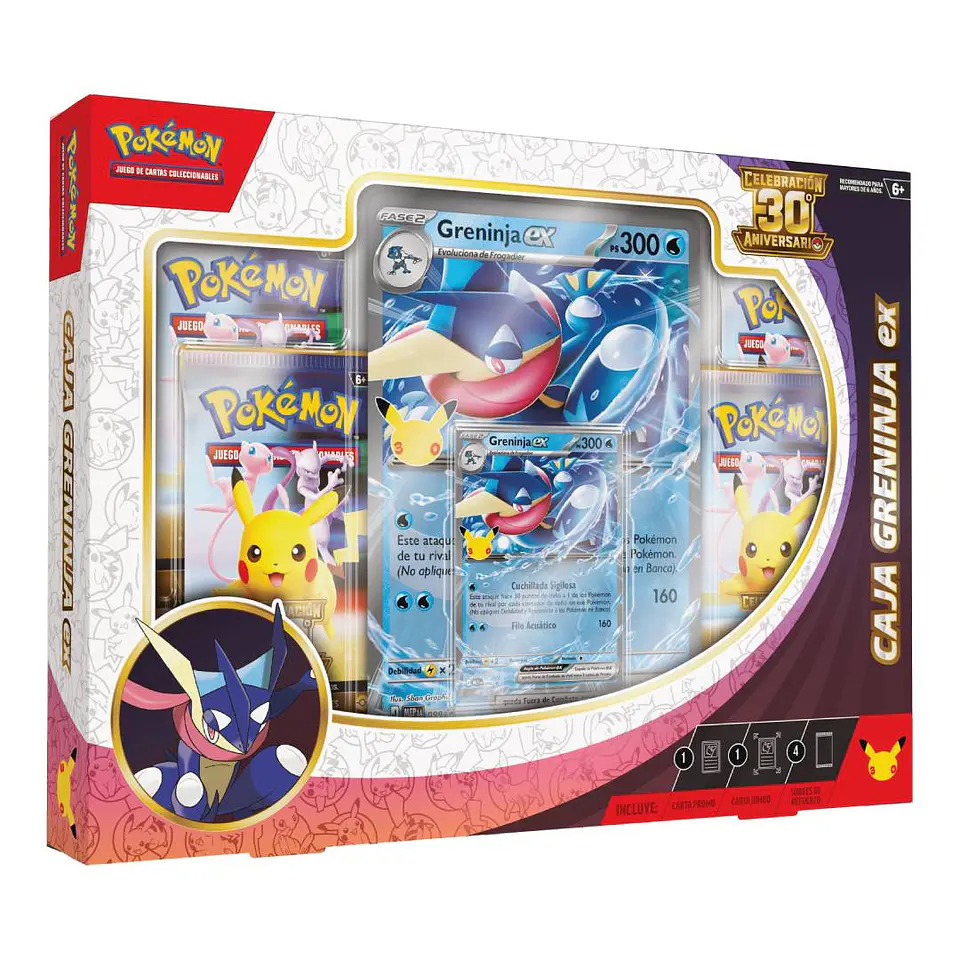 Ex Box Greninja Pokémon TCG: 30th Celebration INGLES 1