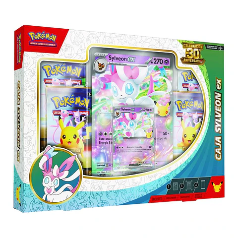Ex Box Sylveon Pokémon TCG: 30th Celebration INGLES