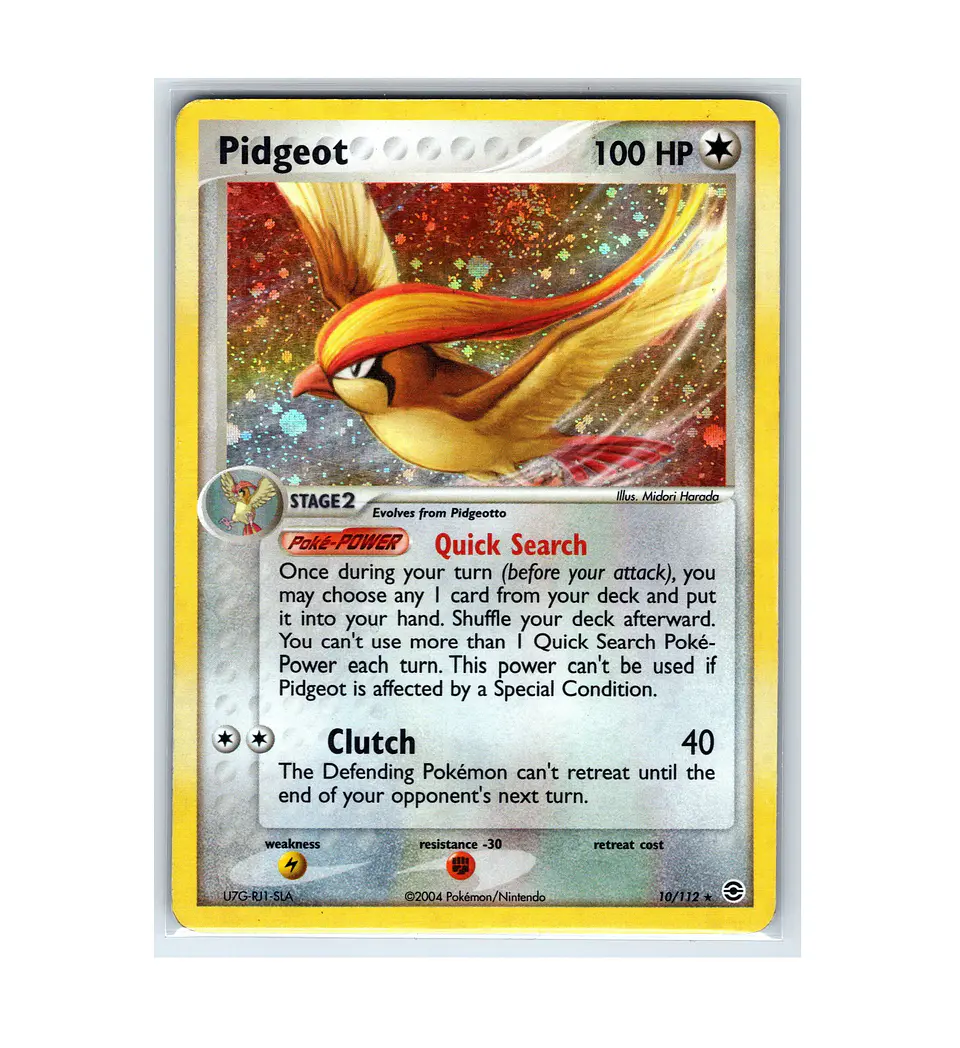 Pidgeot #10 Moderately Played  1