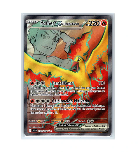 Team Rocket's Moltres ex #208 ESPAÑOL
