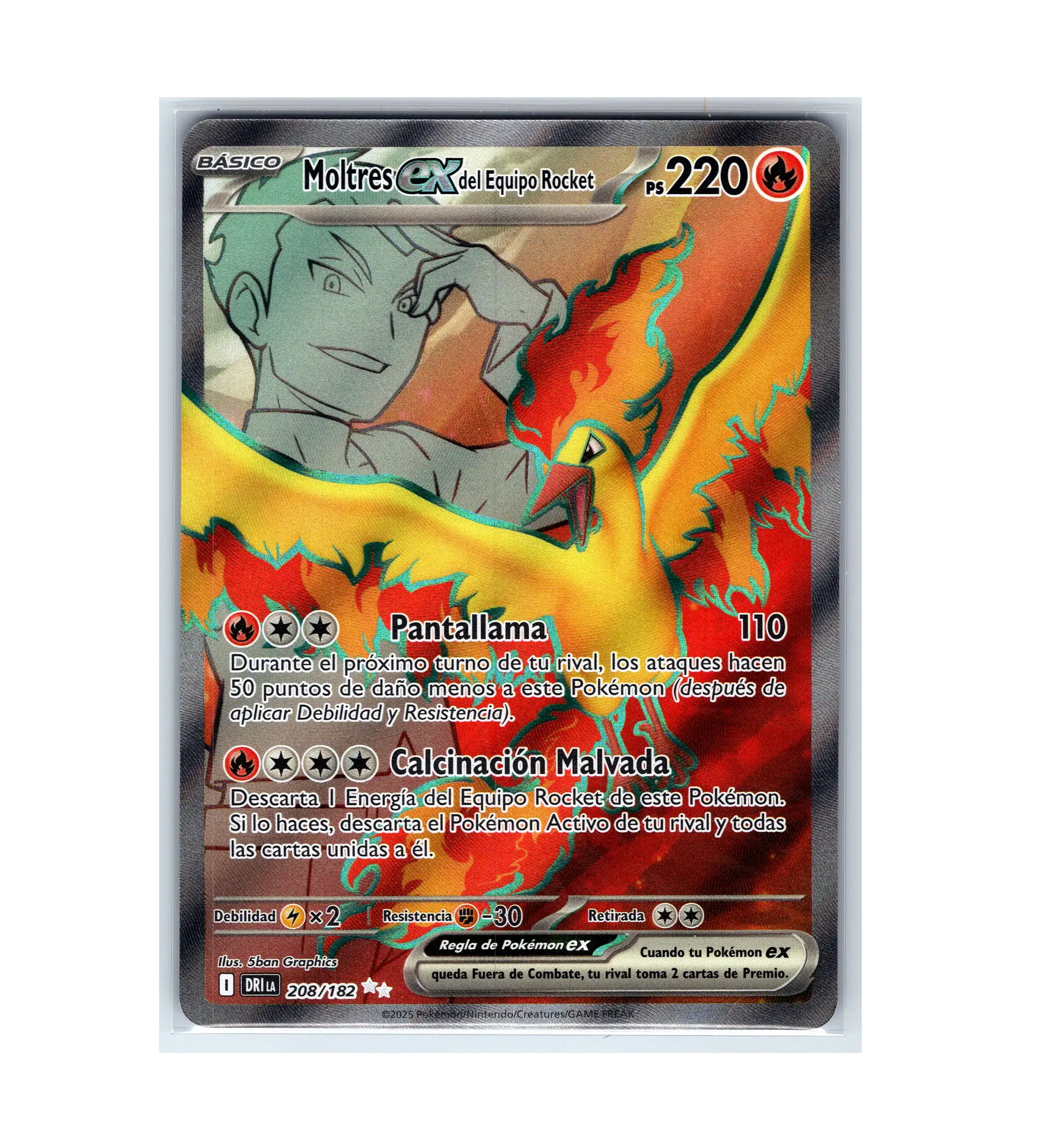 Team Rocket's Moltres ex #208 ESPAÑOL 1