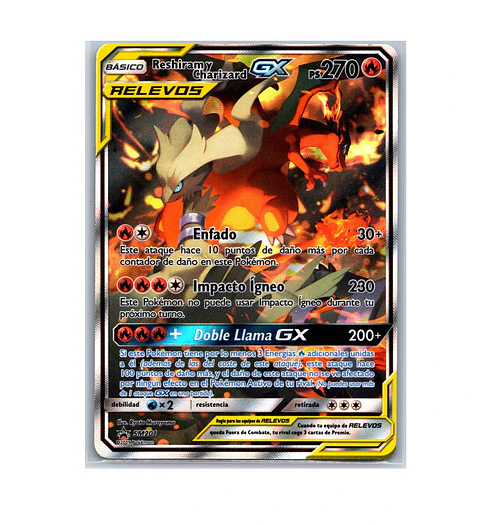 Reshiram & Charizard GX #SM201 ESPAÑOL