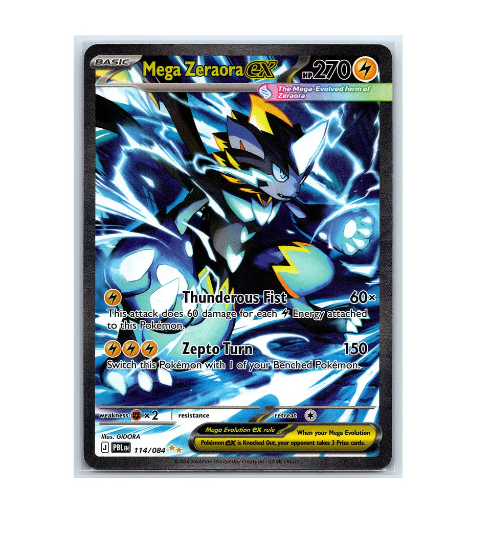 Mega Zeraora ex #114 INGLES 1