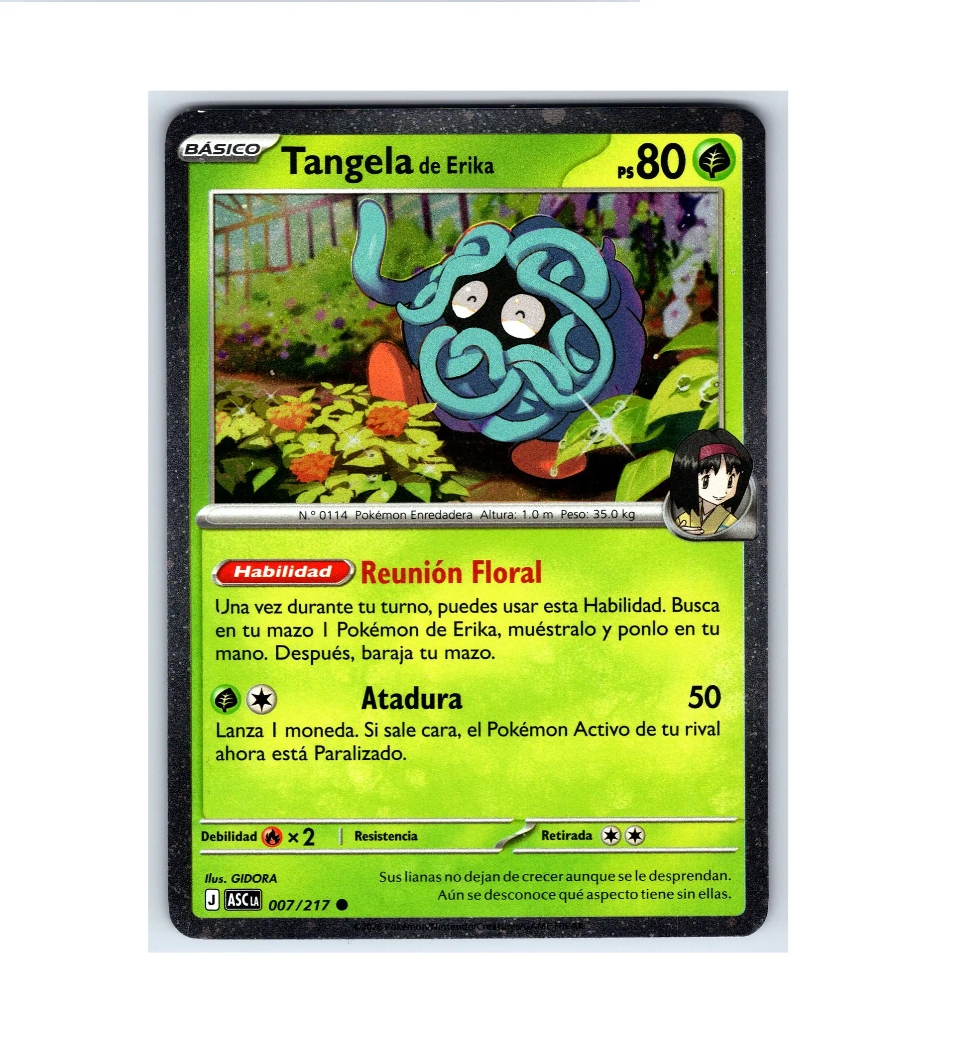 Erika's Tangela [Cosmos Holo] #7 ESPAÑOL 1