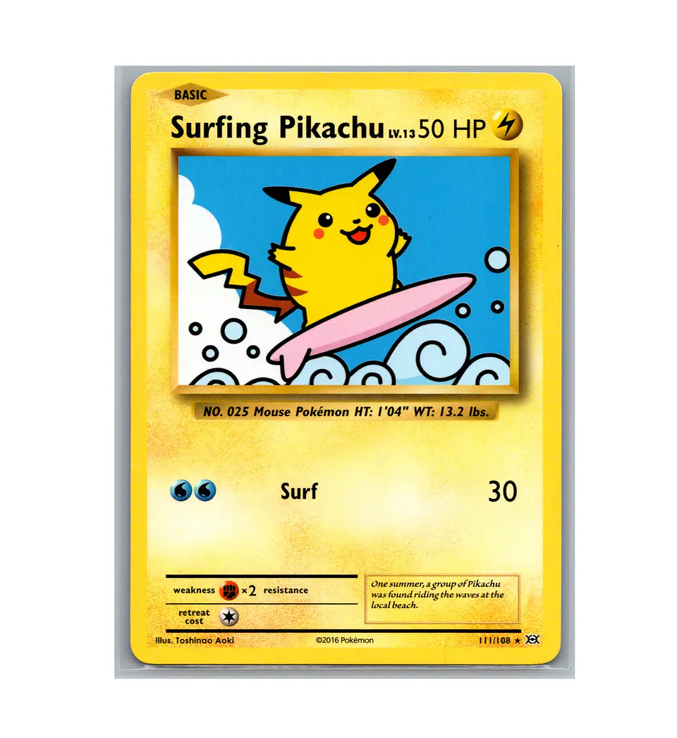 Surfing Pikachu #111 INGLES 1