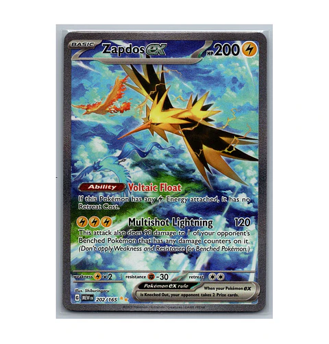 Zapdos ex #202 Ingles