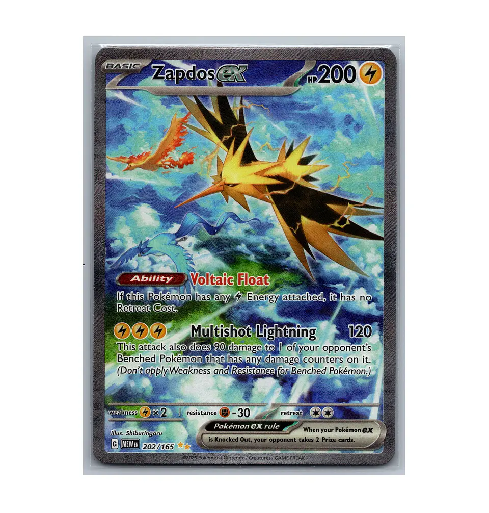 Zapdos ex #202 Ingles 1
