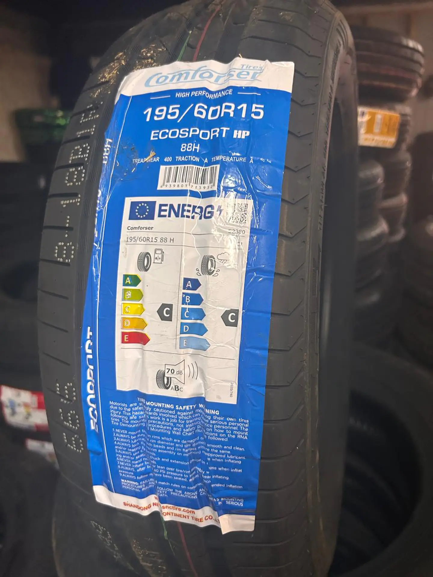 NEUMATICO 195/60R15 MARCA CONFORSER 1