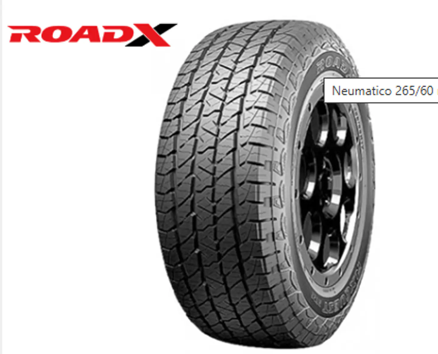 NEUMATICO 265/65R17 MARCA ROADX 1