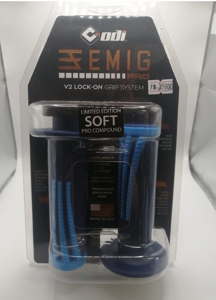 Puños ODI Grip MTB TLD Lock On Bonus Pack Blanco