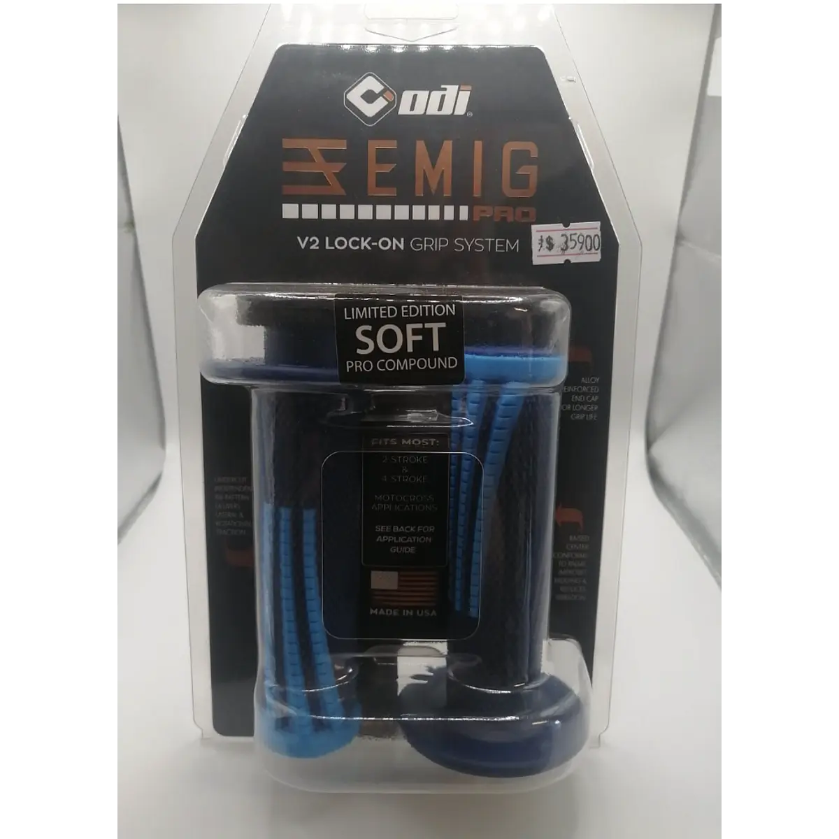 Puños ODI Mini MX Half Waffle Azul