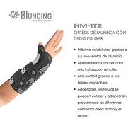 Órtesis de Muñeca con Dedo Pulgar Talla L