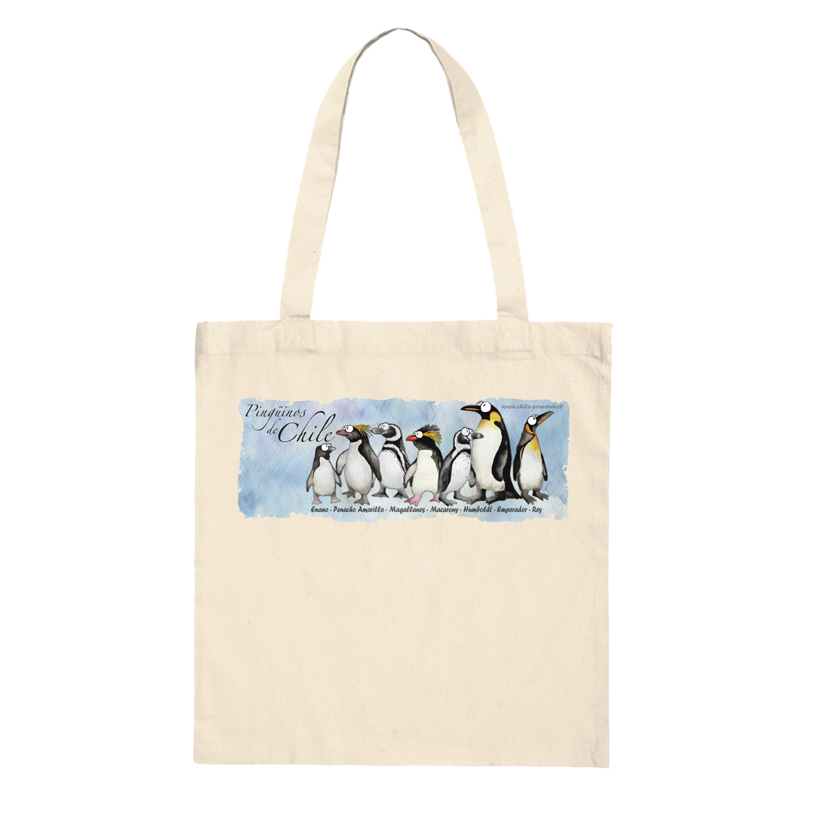 Tote bag pingüinos de Chile