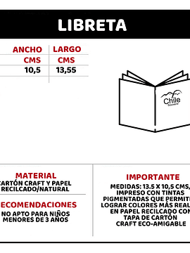 Libreta pingüinos de Chile