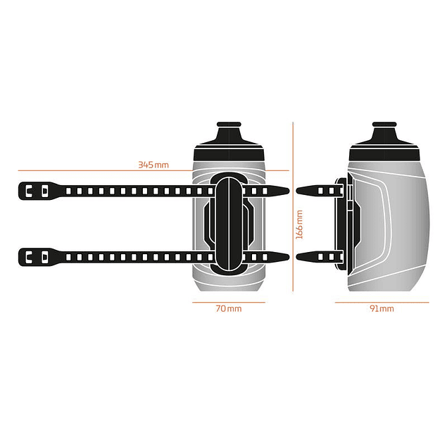 BOTELLA FIDLOCK TWIST SET 450ML CON UNIBASE