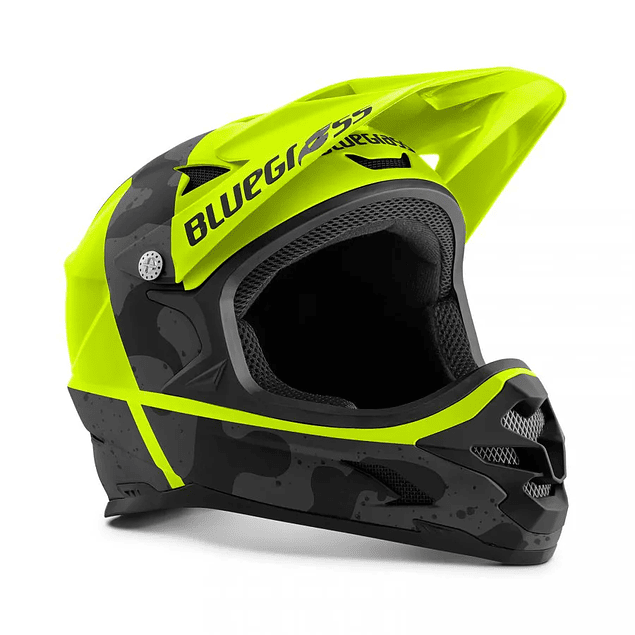 CASCO BLUEGRASS INTOX FLUO YELLOW BLACK CAMO MATT