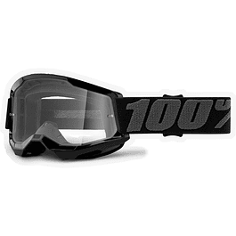 Antiparra 100% Niño STRATA 2 Goggle Black - Mica Transparente	