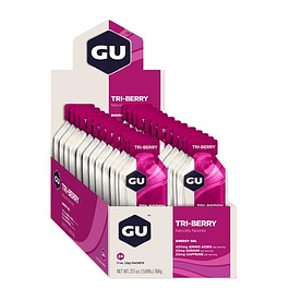 GU BOX ENERGY GEL, TRI BERRY (24 uni)