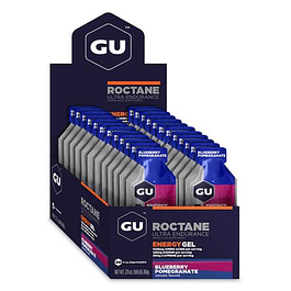 GU BOX ROCTANE ENERGY GEL, BLUEBERRY POMEGRANATE