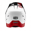 Casco DH 100% Status Pacer Blanco/Negro/Rojo