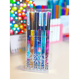 Set 6 lápices gel de colores