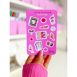 Plan it pink stickers
