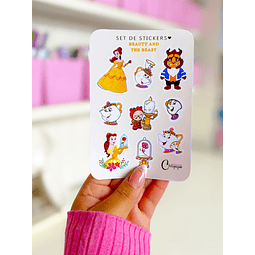 Beauty and the beast stickers