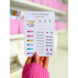 Study task stickers