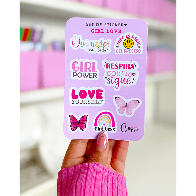 Girl love stickers