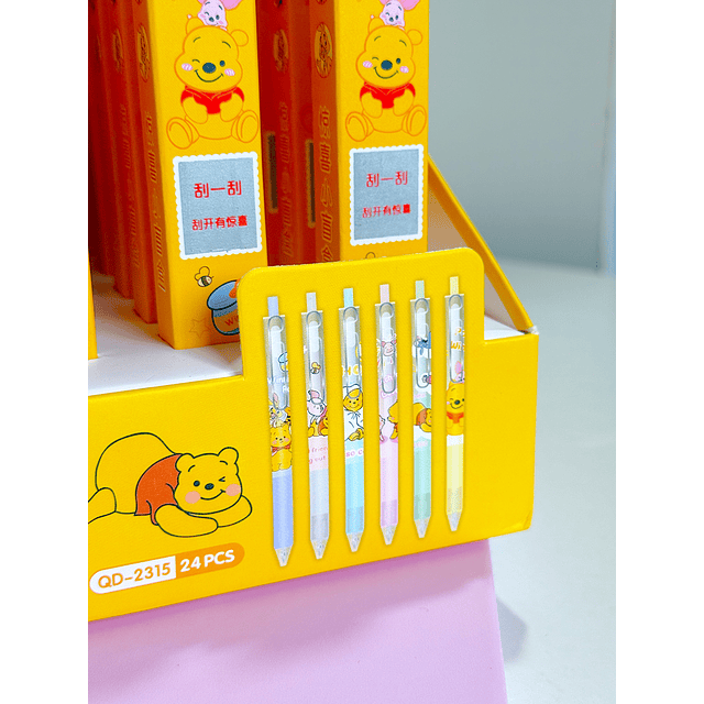 Lápiz gel Winnie the pooh con cajita