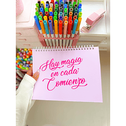 Planner semanal "hay magia en cada comienzo"