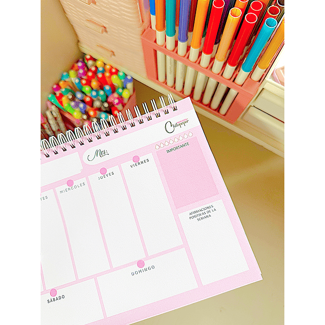 Planner semanal "hay magia en cada comienzo"