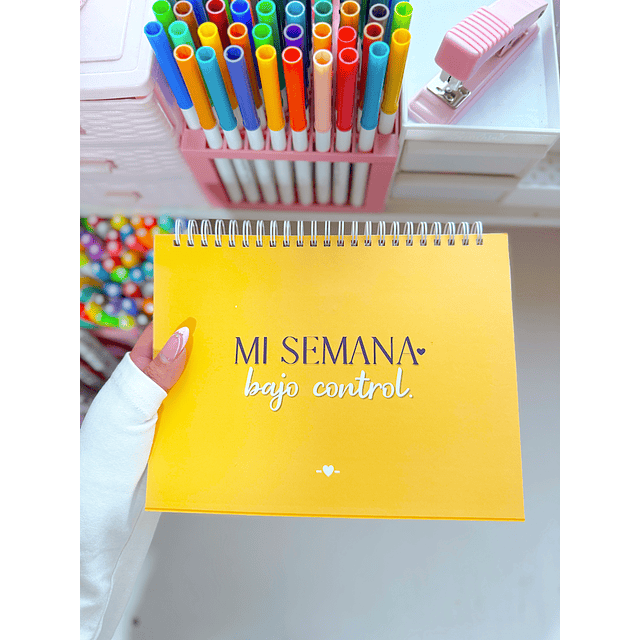 Planner semanal "semana bajo control"