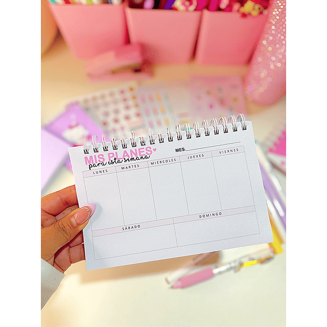 Mini planner semanal "mis planes"