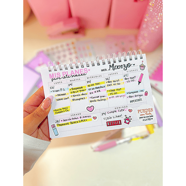 Mini planner semanal "mis planes"
