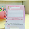 Planner estudiante rosa pastel✿ 