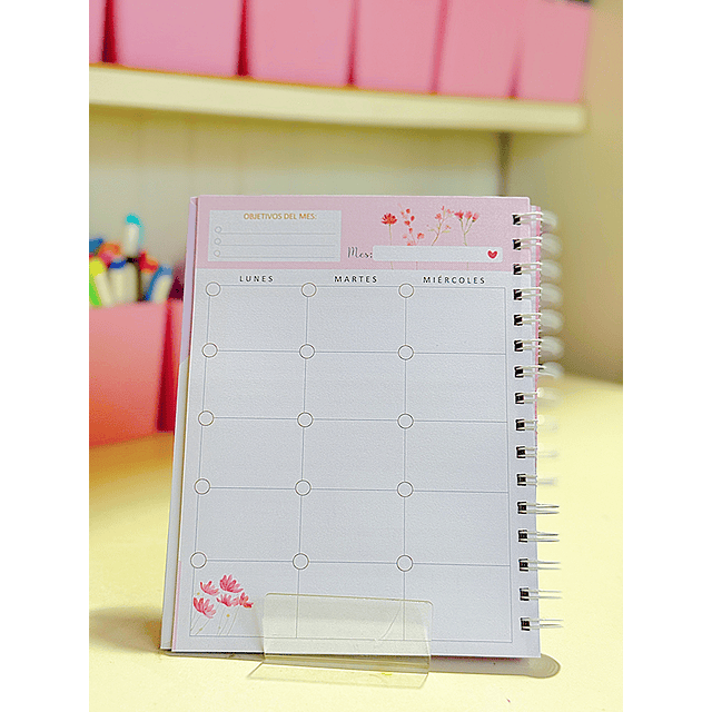 Planner estudiante rosa pastel✿ 