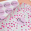 100 sticker circulares personalizado