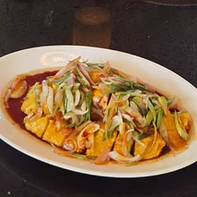 Pollo campo cebollin葱油鸡