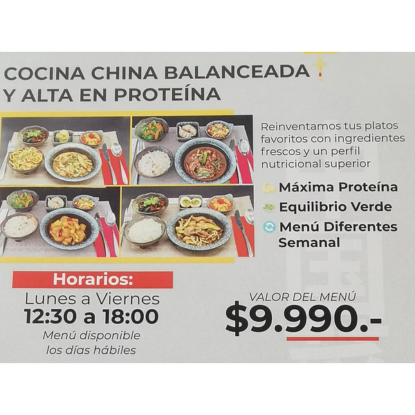 Menu Dia (lunes a viernes 12:30-18:00)