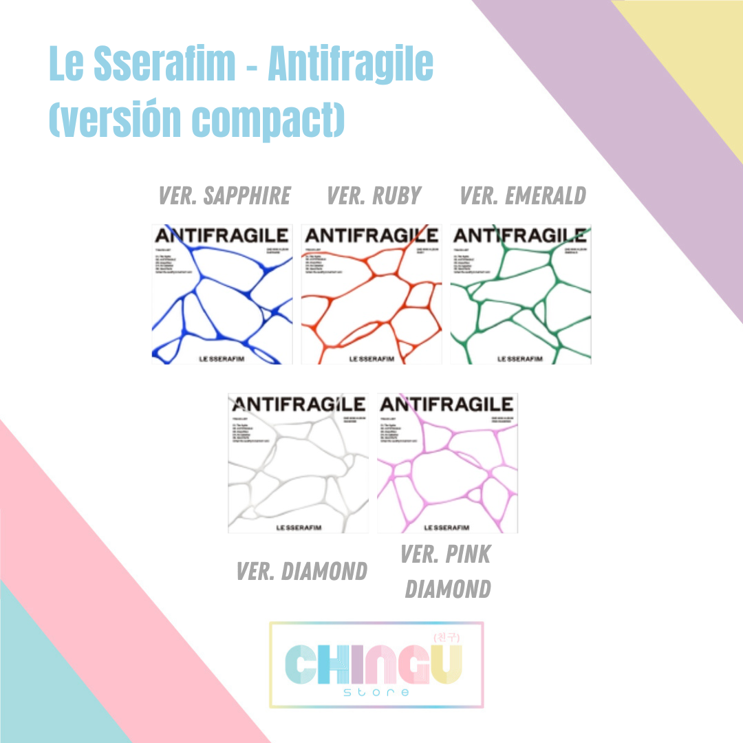 LE SSERAFIM - ANTIFRAGILE (COMPACT Ver.) [diamond- gris]