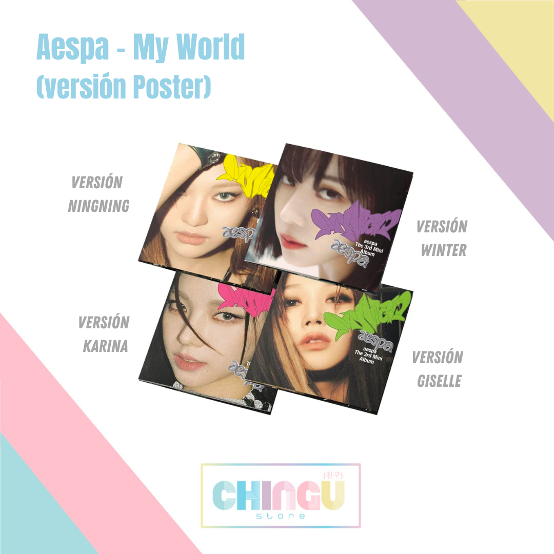 Aespa - My World Versión Poster | Álbum K-Pop Chile