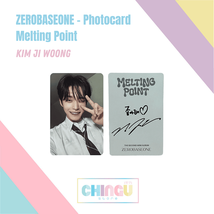 ZEROBASEONE - Photocard - Melting Point - KIM JI WOONG