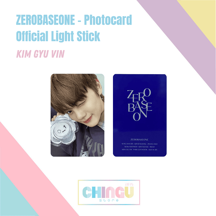 ZEROBASEONE - Photocard - Official Light Stick - KIM GYU VIN